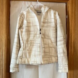 Columbia Omni-Shield Women’s Sz L Soft Shell Ivory Beige Fleece Lined Jacket